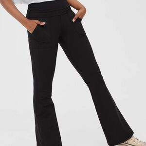 Aerie Black Flare Pants